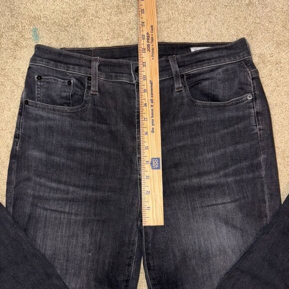 Edwin Bree Slim straight washed‎ black raw hem denim jeans size 31 - Picture 2 of 10